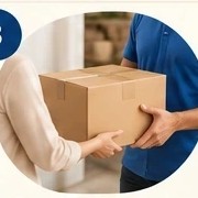Übergabe eines Pakets